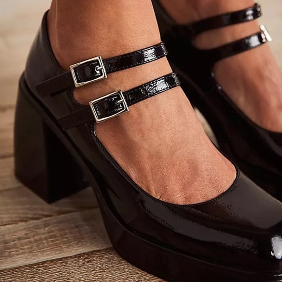Free People Ruby Double Strap Platform Mary Janes - Picture 8 of 13